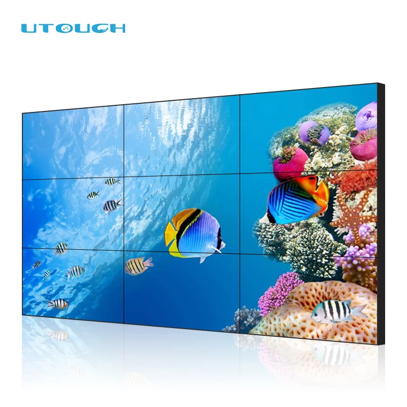 46/49/55/65 inch China manufacturer 1.8/3.5 mm super narrow bezel indoor LCD video wall for advertising