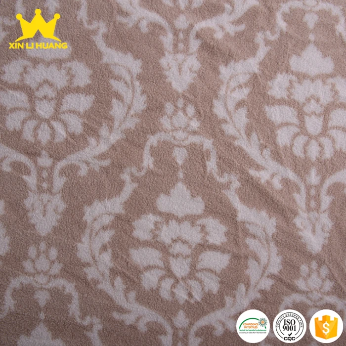 
Custom Printed 100% Polyester Reversible Polar Fleece Fabric 