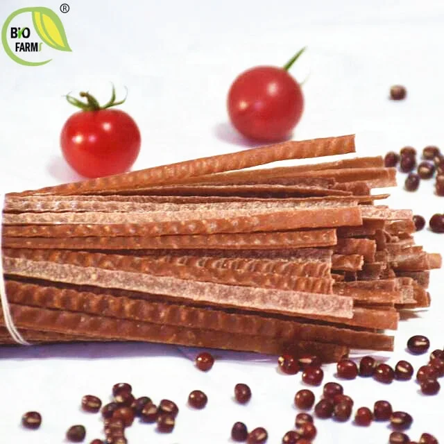 Organic dried red adzuki bean noodles