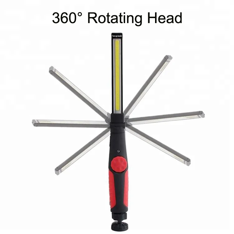 Adjustable Arm Car Repairing Light Rechargeable Auto Cob Led Work Lamp