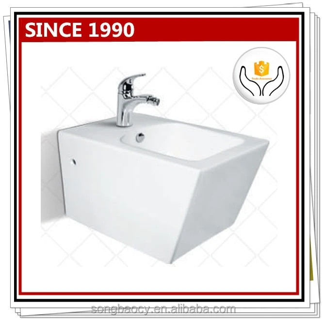 5016 Sanitary Ware Wall Mount Bidet Rectangle Design Singapore Type