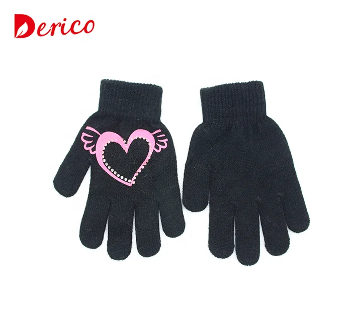 BSCI Factory Cheap Customized Printed Acrylic Magic Glove For Women
