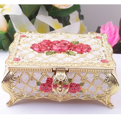 
Factory wholesale custom metal gift boxes trinket jewelry box 