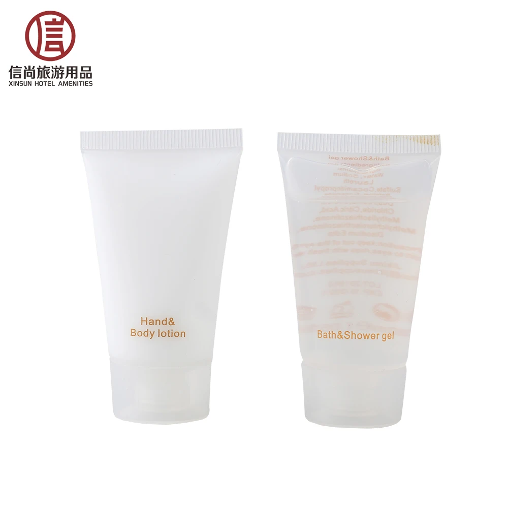 Hotel supplies hotel amenities empty polyethylene shampoo bottle and tube