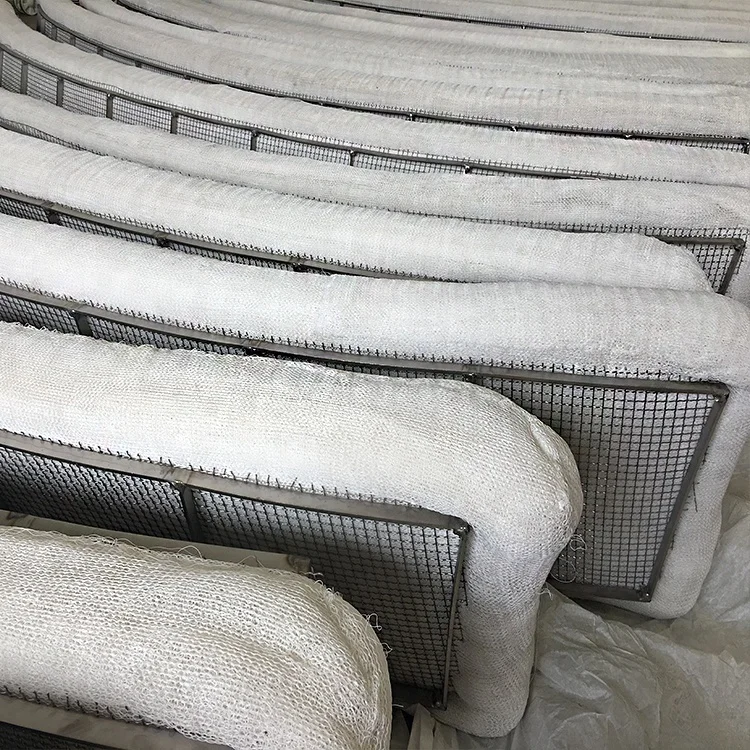 8800mm Plastic PTFE Special Wire Mesh Demister with 2205 Material Support Grid