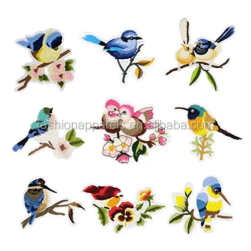 OEM Services Custom Animal butterfly Embroidery Iron Patch