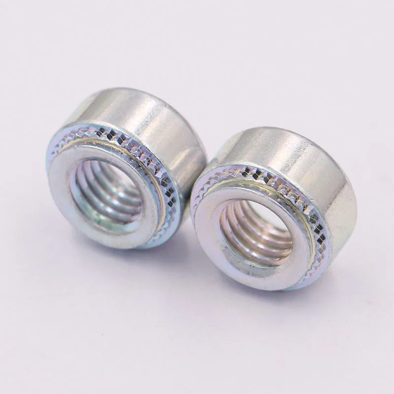 Precision custom steel threaded sheet metal self clinching nuts