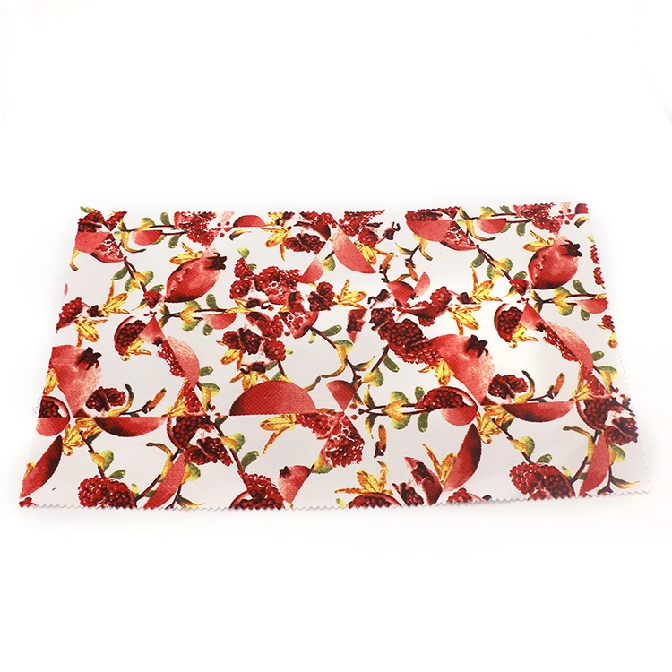 Pomegranate fruit polyester cotton printed fabric