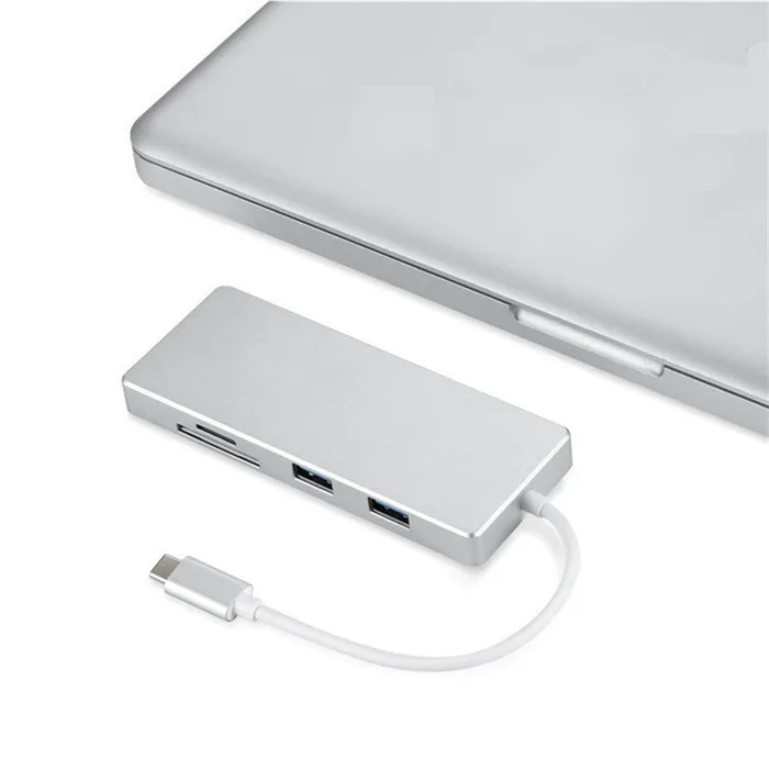 USB 3 1 Тип c к hdmi usb 0 концентратор порта TF/SD кард-ридер адаптер для Macbook