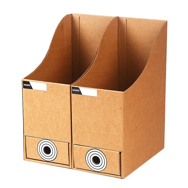 Прочные картонные журнал папка для документов A4 ящиками книги для классной комнаты библиотеки Органайзер