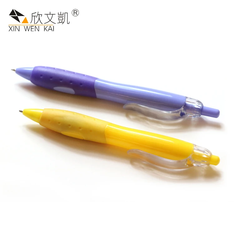 
School Supplies Cheap Price Rubber Grip Ball Point Pen Plastic ball plastic 8mm thermosetting plastic pen 