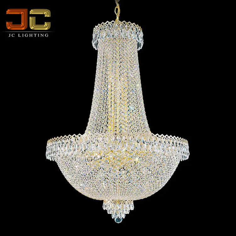 Luxury decorating lantern lamp antique empire shiny crystal chandelier classic style for hotel restaurants or wedding scene
