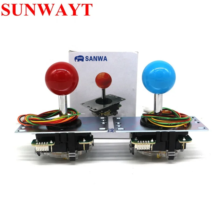 1 Player  DIY Arcade Kit Zero Delay USB Encoder PC +JLF-TP-8YT Japan Sanwa Joystick + OBSF-30 Sanwa Buttons For Mame Parts