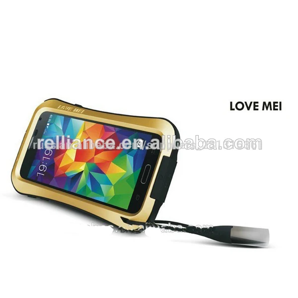 любовь мэй металлический алюминий водонепроницаемый фантазии сотовый телефон случаях для samsung галактики s5 i9600