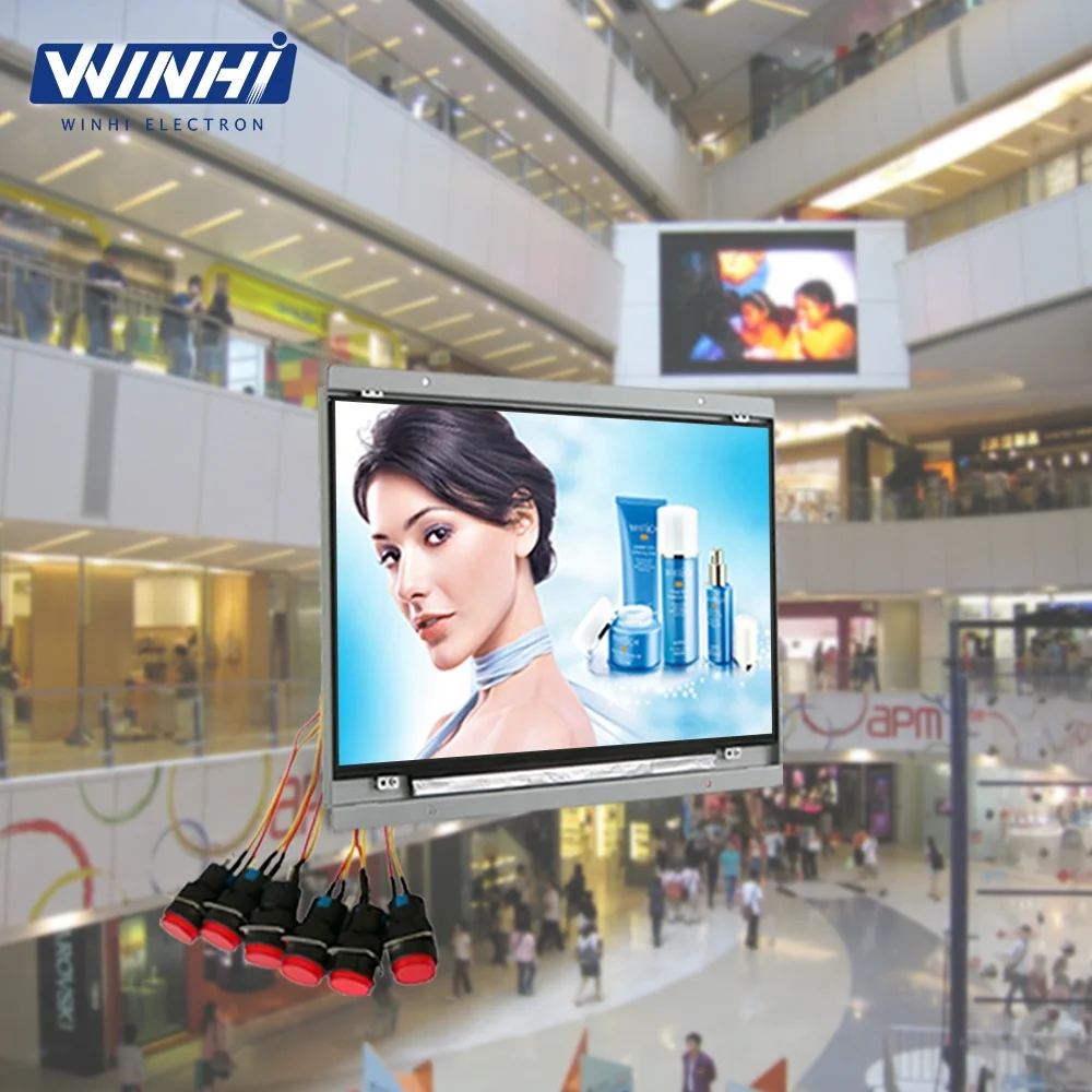 14 inch HD red plastic no led button control flexible very small lcd digital screen price