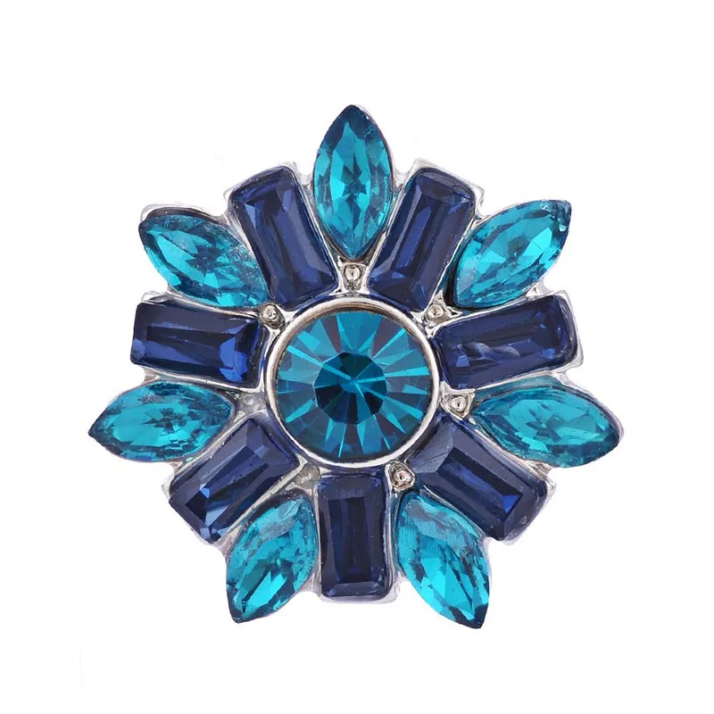 DIY jewelry fashion Rhinestones snap button charms