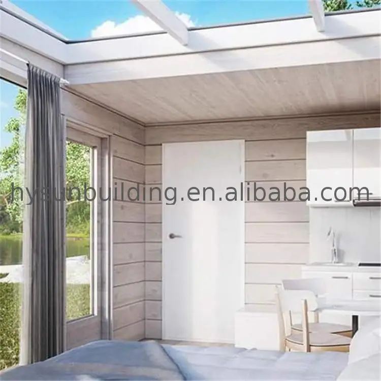 Hysun mobile prefabricated Professional tiny wooden house on wheel with best price