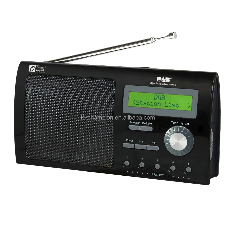 Портативный cd-проигрыватель dab radio с широким выбором автосканирования