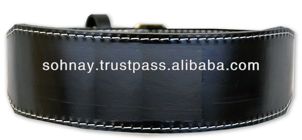 Weight Lifting Belt made by Genuine Leather Professional Buckle Lever Type Workout Fitness Safety Training Back Gym Powerlifting