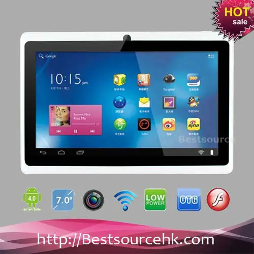 Нижняя PriceTablet PC 7-дюймовый Q88 одножильный Android 4.0 с Wi-Fi чипсет A13