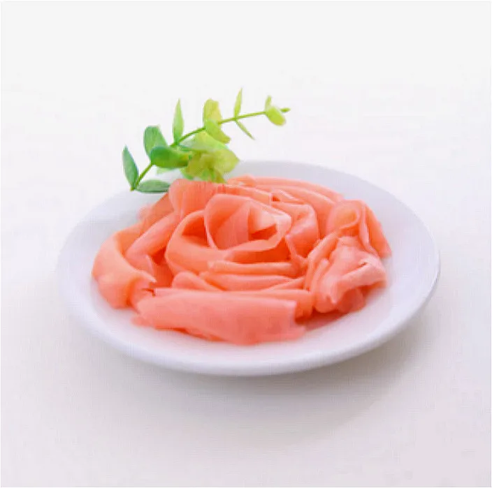 Розовые суши, имбирь