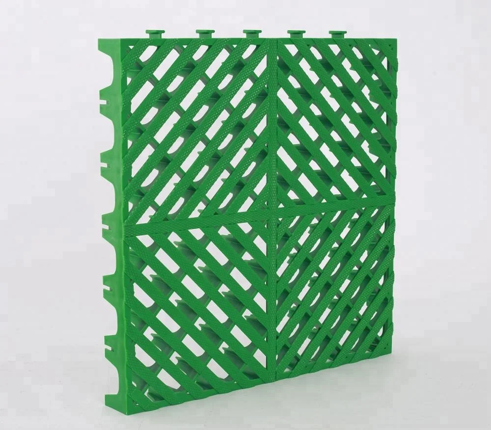 self-draining mobile carwash floor pp industrial interlocking garage floor tiles