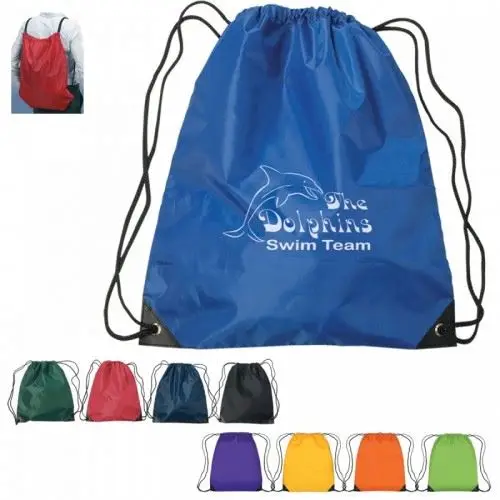 
Wholesale polyester bag or 210d nylon draw string backpack 
