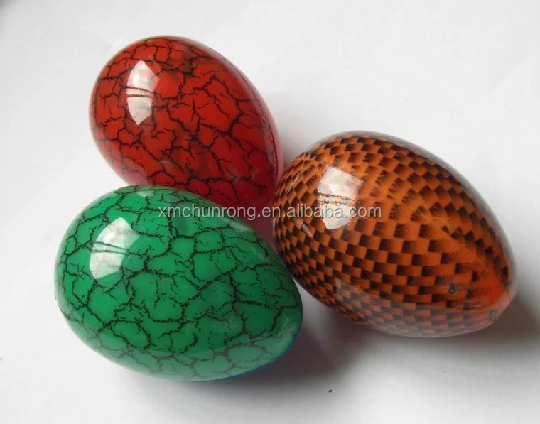 Plastic Gold plate Easter egg/surprise egg toy