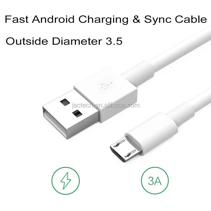 3A Micro USB Cable Data Sync Charger Cable For samsung S3/S4/S5