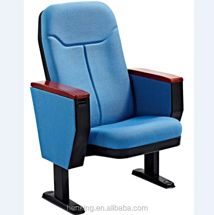 Theater Furniture Interlocking School Chair VIP Fabric Cushion Stadium Chair University Lecture Hall Folding Auditorium Chair