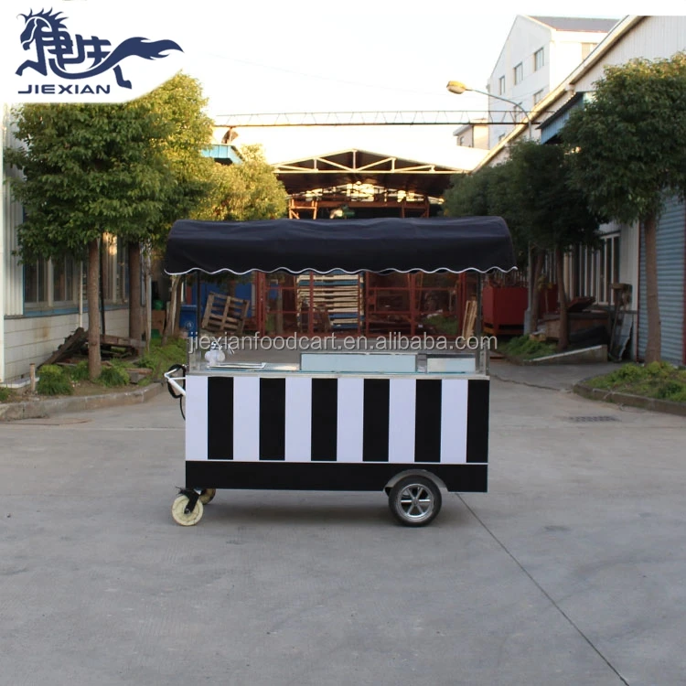 JX-CR180 Shanghai Jiexian coffee kiosk indoor cart mobile food carts for coffee for donuts for sale