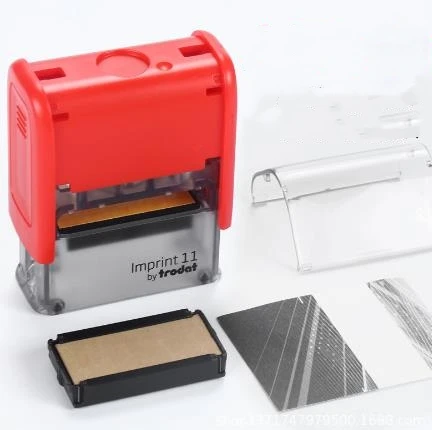good quality trodat clothes stamp material wholesale ink back seal dump office stamp automatic self inking stamp