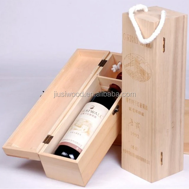 Индивидуальная деревянная коробка для вина
