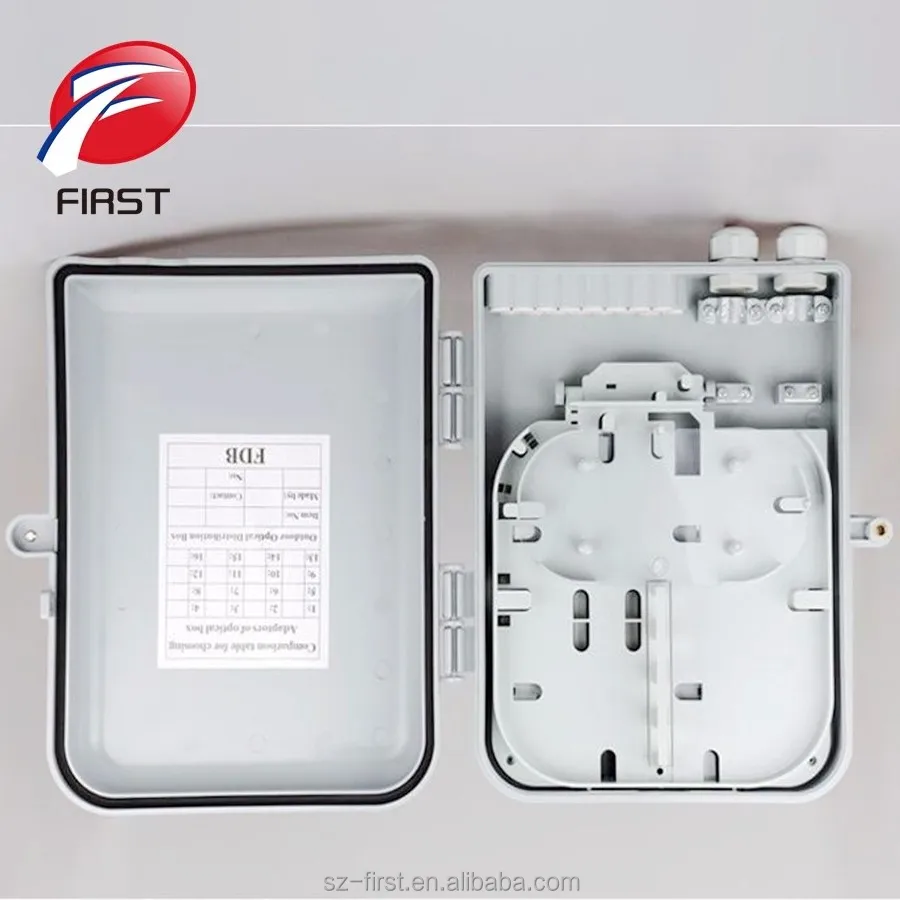 FTTH водонепроницаемый пластиковый для монтажа в стойку 8 12 24 основных волоконно-оптический сплиттер модуль