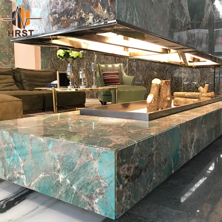 Natural Stone Verde Amazonas Green Granite Big Slabs Polished Brazilian Exotic Amazonite Slabs Green Granite Price
