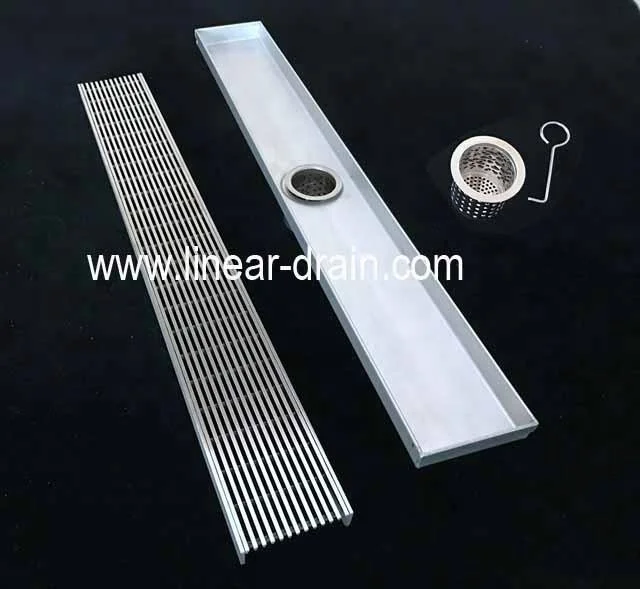 long bathroom gutters for shower water drainage