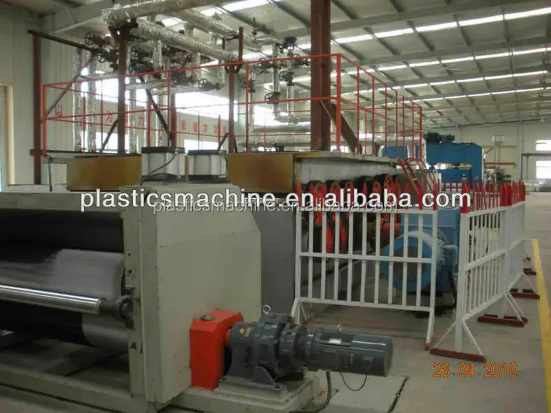 Plastic uniaxial geogrid machine, plastic machinery