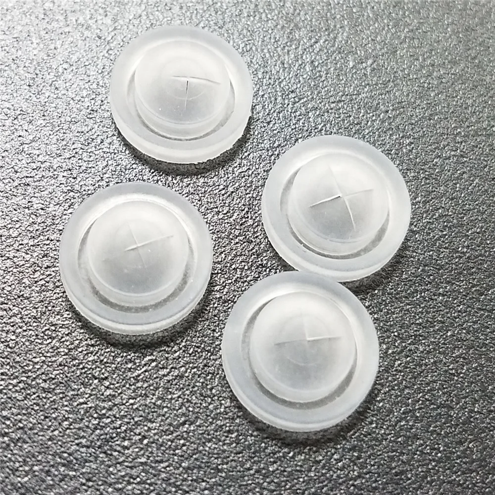 Food grade liquid injection molding system silicone non-return valves with cross slit, 9.8mm non-return cross slit valves