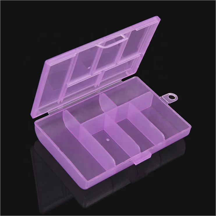 Latest product custom design pink 6 grid small pp container