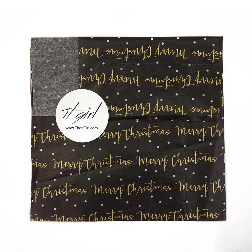 Customized printed17gsm a4 size tissue paper with company logo