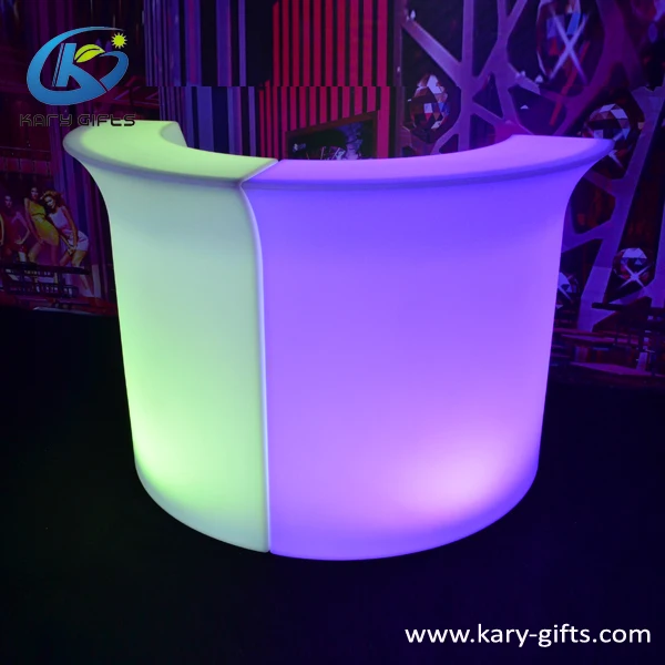 Outdoor Summer Beach Bar Table LED DRINKS BAR COUNTER