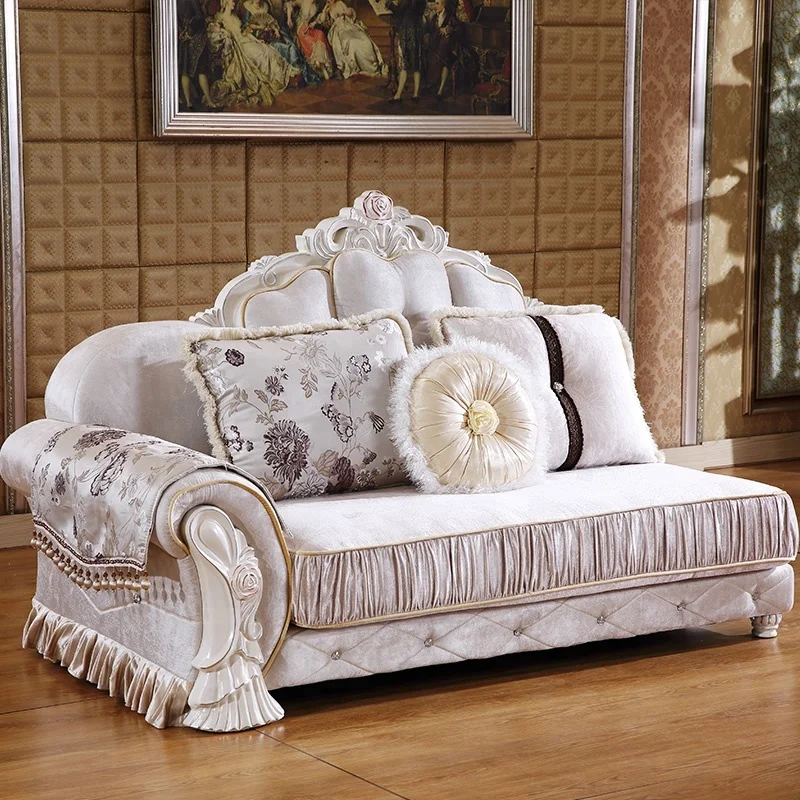 Luxury Living Room Furniture Wooden Warm Sofa Set