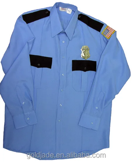 
blue cheap security uniform Customize design guard uniform black 