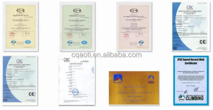 Indoor Rock Climbing Wall Wood Panel