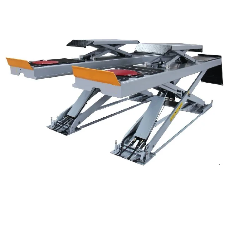 Car lift of scissor lift platform type with central jack/hydraulic scissor lift with CE