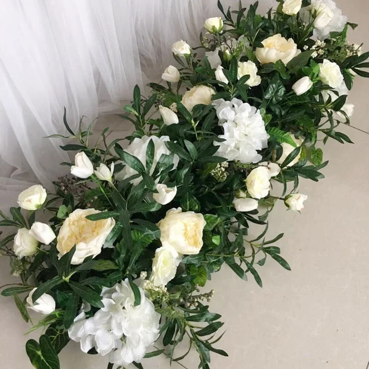 
Flower arranging artificial flower runner 1 m stage road lead 