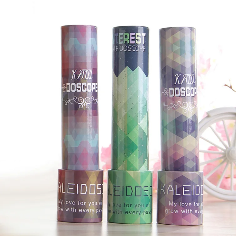 Классические игрушки, цветной Деревянный калейдоскоп