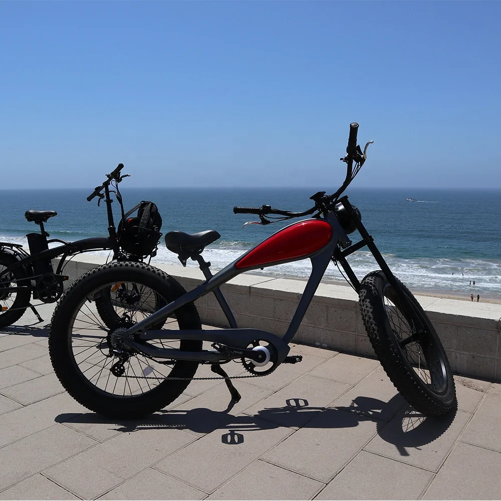 500Watt electric motorcycle for fun, fat tire electric bicycle, 48V Lithium battery electric bike
