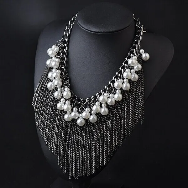 
2019 hot selling Heavy Indian Bridal Necklace Sets Gold Chain tassel necklace 