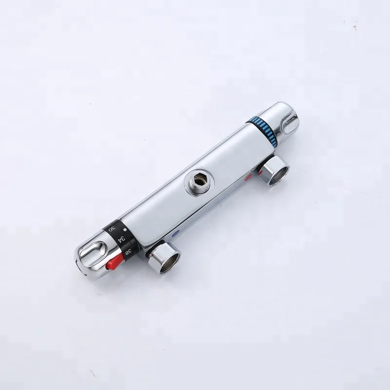 Thermostatic brass in wall shower mixing valve smart constant temperature control shower mixer faucets
